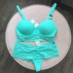 Victoria’s Secret Push-Up Lace Bralette & Panty